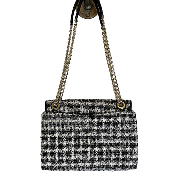 Kate Spade Natalia Tweed Medium Flap Front Chain Strap Shoulder Bag - Picture 3 of 13